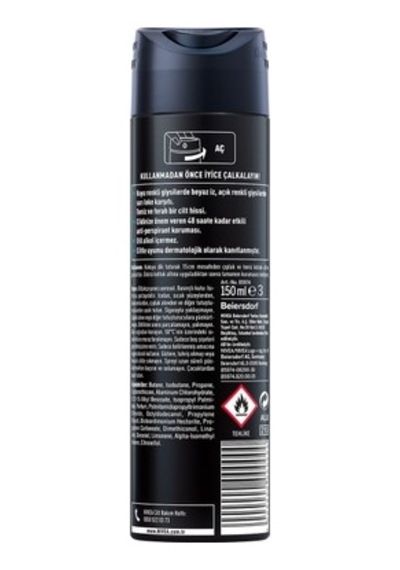 150 Ml Erkek Deodorant, Uzun Süreli Koruma İle Tazelik Sağlar