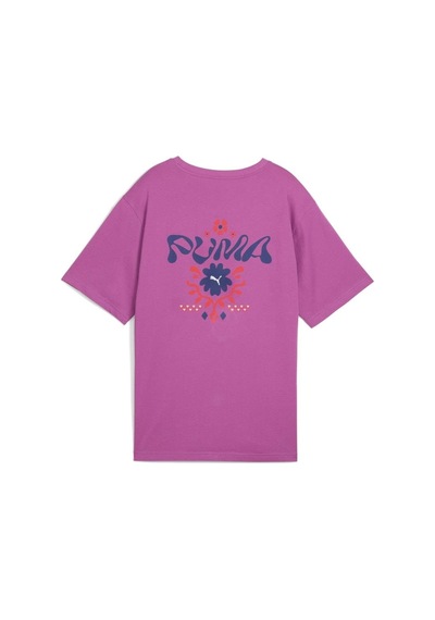 Puma Wardrobe Ess Floral Pack Relaxed Graphic Tee Kadın T-shirt Mor