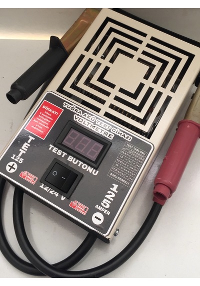 TuğraElektronik 6-12-24 Volt 125 Amper Akü Test Tuğra Tet 125 Profesyonel