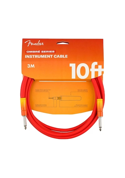 Fender Ombré Düz/düz Uçlu 3m Tequila Sunrise Enstrüman Kablosu