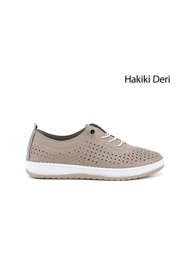 Gönderi(R) Gönderi R Kadın Vizon Bağcıklı Hakiki Deri Comfort Ayakkabı Ddza84842845