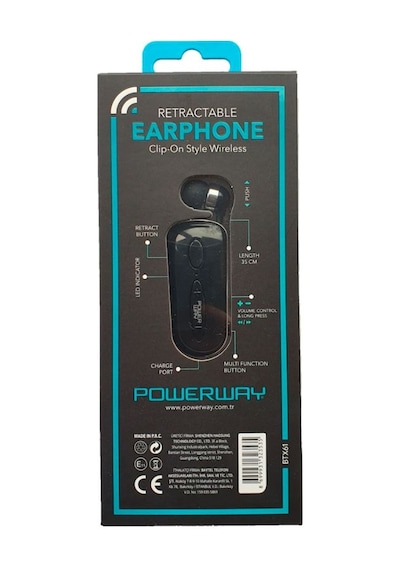 Powerway BTX-61 Makaralı Bluetooth Kulak İçi Kulaklık