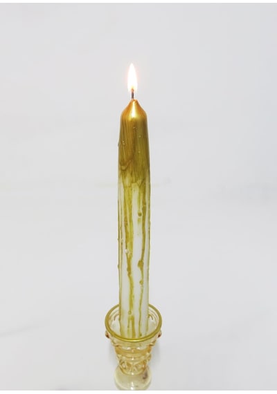 Missi Gold Akıtma Efektli 2x23 Cm Şamdan Mum Genel