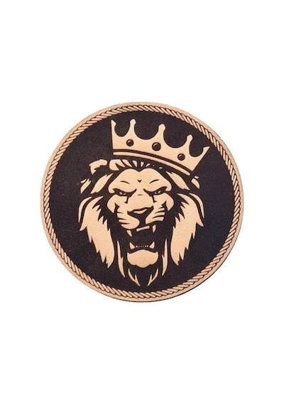 Aslan- Deri Peç - Arma - Askeri Patch Arslan Peç Patch 8 Cm Çap Çok Renkli