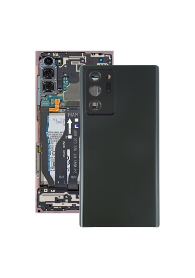 Cbtx Samsung Galaxy Uyumlu Note20 İçin Kamera Lens Kapağı Siyah İle Ultra Pil Arka Kapak
