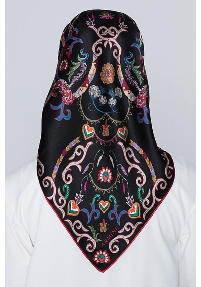 Armine 2021/22 Sonbahar Kış Serisi İpek Twill Eşarp 8039d-09