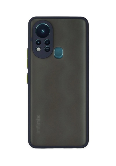 İnfinix Hot 11s Kılıf Montreal Silikon Kapak - Lacivert -