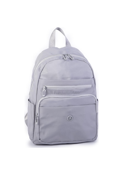 Nas Bag Unisex Büyük Boy Çok Gözlü Su Geçirmez Sırt Çantası Gri