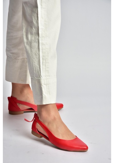 Fox Shoes H726324009 Kırmızı Kadın Babet