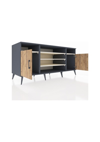 Kronos Konsol 5 Raflı 2 Kapaklı 176x59x83 Antrasit-çam/aytaşı Çam/aytaşı Kronos Konsol 5 Raflı 2 Kapaklı 176x59x83 Antrasit-çam/aytaşı Çam/aytaşı