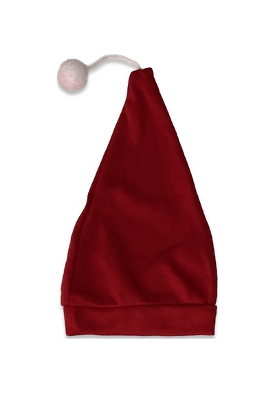 Babysena Noel Baba Kostümü Baskılı Bebek 3'lü Takım Kırmızı