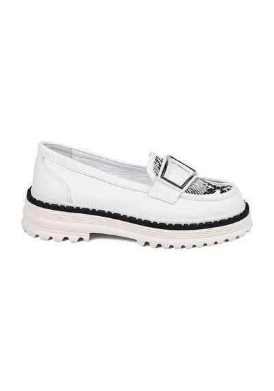 Bestello Bağcıksız Eva Loafer 101-cbs23-02 Kadın Ayakkabı Beyaz