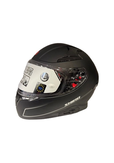 Shiro Katana Sv Joker Kapalı Kask Mat Siyah