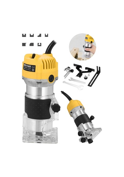 Steiner 3000 Watt Devirli Formika Traşlama Freze Makinesi Sarı