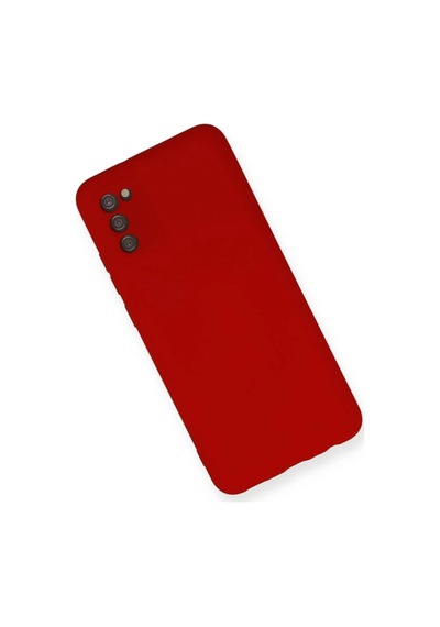 Galaxy A03s Kılıf Nano İçi Kadife Silikon - Kırmızı