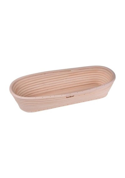 Bambum Puder - Ekmek Mayalama Sepeti Oval 35 Cm Ahşap