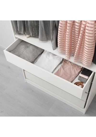 Ikea Komplement Çekmece, Beyaz, 100x35 Cm