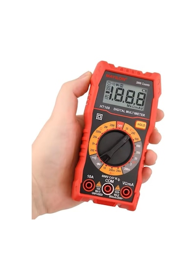 Mayilon Ht108l Dijital Profesyonel Multimetre Ekran Aydınlatmalı Auto Range 600v 10a Ac Dc