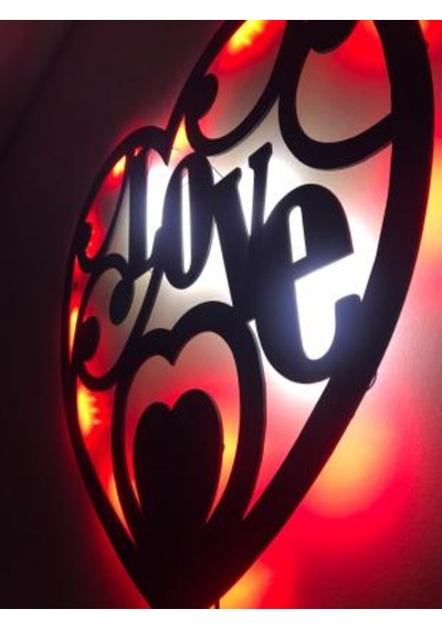 Love Led Işıklı Tablo (524628294)