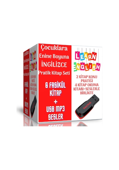 Çocuklara Enine Boyuna İngilizce Pratik Kitap Seti 6 Fasikül Kit