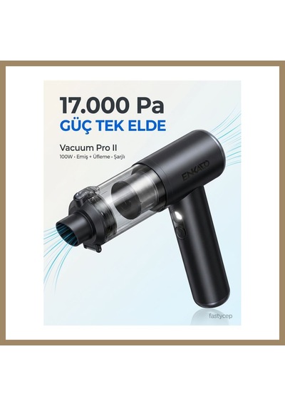 Kahveci.store Ekd-sp10 17000pa 2000ah Güçlü Vakum Ve Üflemeli Şarjlı Elektrikli Araç Süpürgesi 3ad Filtre 22 Standart
