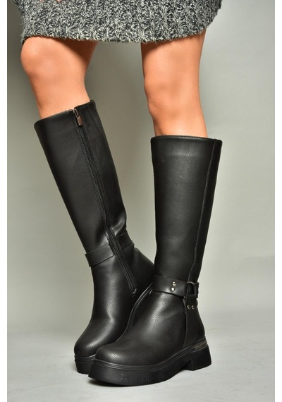 Fox Shoes T996663009 Siyah Kadın Çizme Siyah