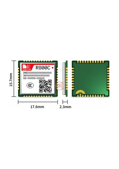 Sım800c Gsm Gprs Modül Sımcom 4 Bant Smt Haberleşme Modülü Imeı Kayıtlı