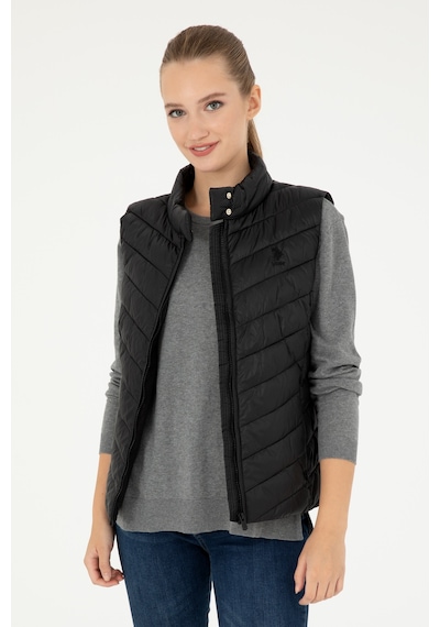 U.s. Polo Assn. Kadın Siyah Yelek Dokuma 50292675-vr046 Siyah