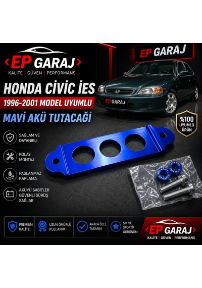 Honda Civic İes 1996-2001 Model Uyumlu Mavi Renkli Akü Tutacağı 0