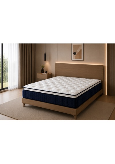 Blue Diamond Full Ortopedik Bonel Yaylı Yatak 27 Cm Tek Ve Çift Kişilik Beyaz