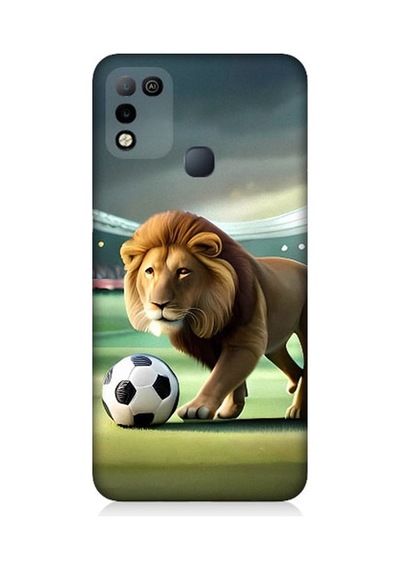 İnfinix Hot 11 Play Uyumlu Gol Atan Aslan Desenli Silikon Kılıf