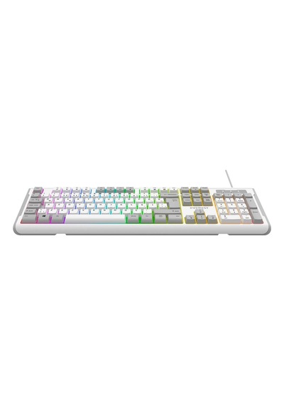 Everest Kb-74 Beyaz-gri Usb Rainbow Aydınlatmalı Q Membrane Kdo