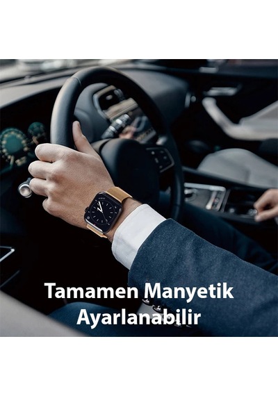 Dux Ducis Apple Watch Uyumlu 42/44/45mm İçin Milanese Premium Milano Loop Kayış Kordon- 5775