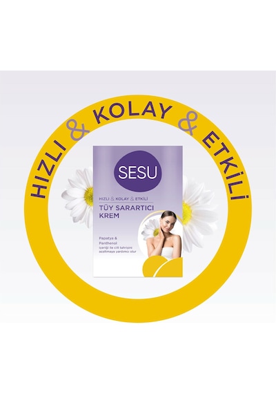 Sesu Tüy Sarartıcı Krem 35 Gr + 18 Gr X 4 Paket