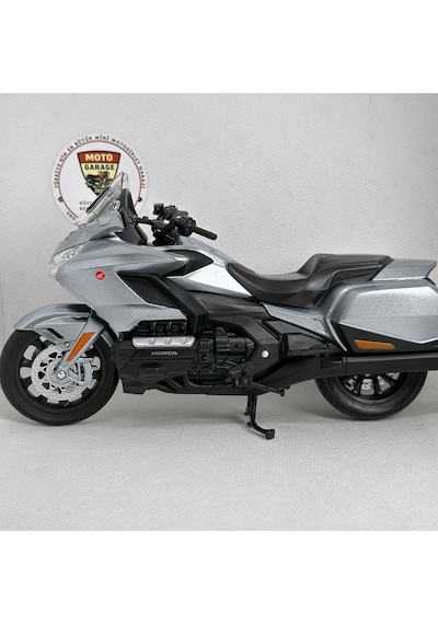 Honda Goldwing Dct Gri 1:12 Diecast Motosiklet Model Lisanslı Metal Maket Oyuncak & Biblo