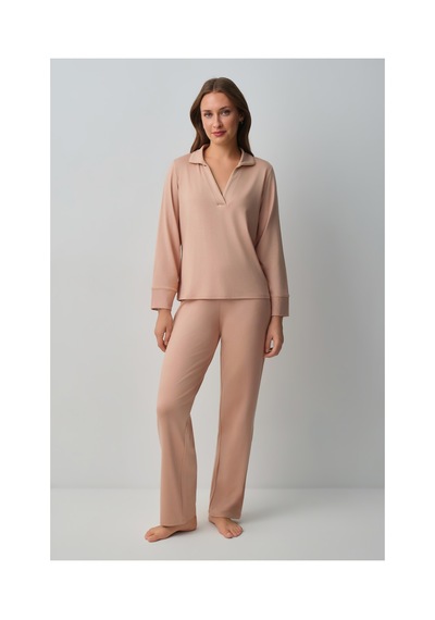 Suwen Betty Pijama Takımı Wsh10510150272 Nude