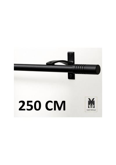 Siyah Alüminyum Tek Kanallı Rustik - Dekoratif Rustik Siyah250cm - 873508043 Siyah250cm