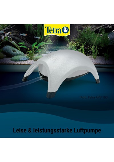 Aps Aquarium Luftpumpe - Leise Membranpumpe, Versch. Größen Für Aquarien Von 10-600 L, Schwarz/