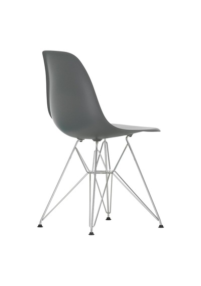 Vitra Eames Dsr Re Sandalye Geri Dönüşümlü Malzeme, Ikonik Tasarım, Dış Mekâna Uygun Koyu Gri