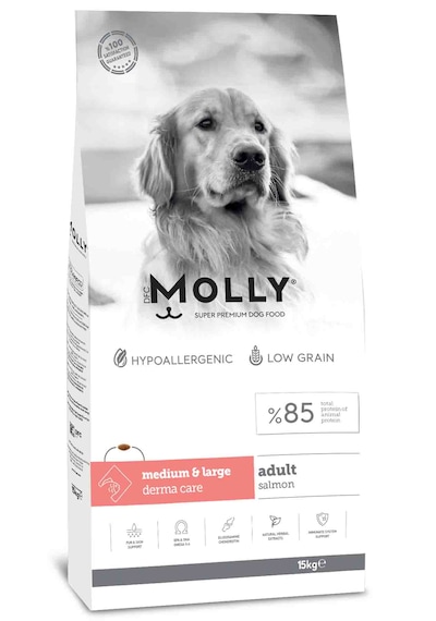 Molly Somonlu Orta ve Büyük Irk Yetişkin Köpek Maması 15 KG