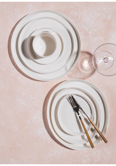 The Mia Cotta Limoges Pasta Tabağı Beyaz 22 Cm