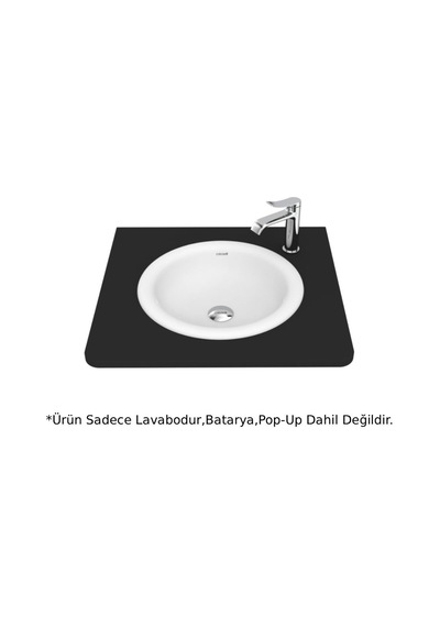 Creavit BO045 Bolla Gömme Tezgah Üstü Lavabo Beyaz 45 CM