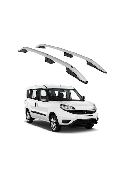 Fiat Doblo 2 2010-2022 Kısa Şasi Turtle Crown Tavan Çıtası Gri