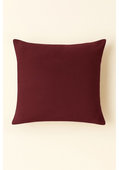 Luna Serisi Kadife Dokulu Kırlent Kılıfı 45 X 45 Cm - Bordo