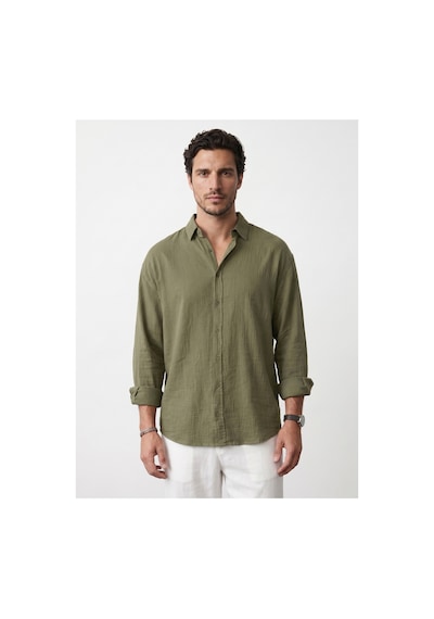 Baselco Amalfi Muslin Oversize Gömlek - Basic Fresh Lacivert+haki+beyaz