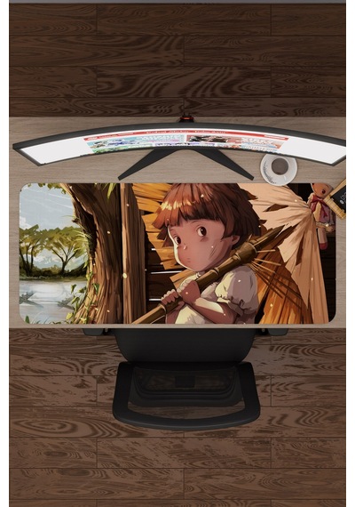 Ateşböceklerinin Mezarı Anime V3 - 90x40 Xxl Gaming Kauçuk Kaymaz Taban Mouse Pad Fare Altlığı