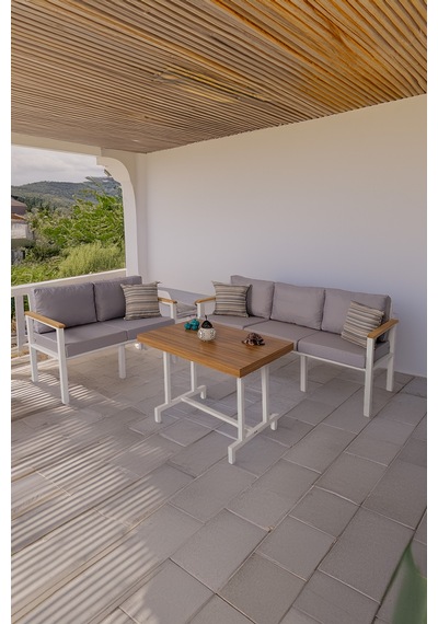 Neokas Bahçe Takımı, Balkon Mobilyası, 2+3+masa, Kafe Koltuğu, Minimalist Tasarım Beyaz Neokas Bahçe Takımı, Balkon Mobilyası, 2+3+masa, Kafe Koltuğu, Minimalist Tasarım Beyaz