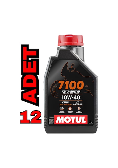 Motul 7100 4T 10W-40 Motor Yağı Full Sentetik 12 x 1 L