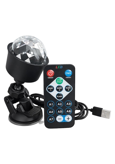 Powermaster Pm-37731 Rgb Led Hareketli Disko Topu Ve Sahne Aydınlatma Lambası Uzaktan Kumandalı Diğer