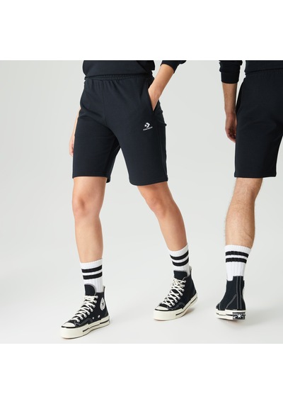 Converse Go-to Embroidered Star Chevron Fleece Unisex Siyah Şortdüz10023875